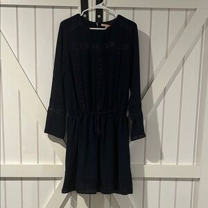 Gibson Latimer Navy Long Sleeve Dress